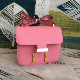 Replica Hermes Pink Constance 24 Gold Hardware Bag