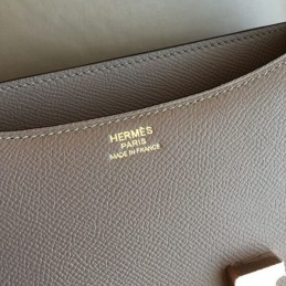 Replica Hermes Dark Brown Constance 24 Gold Hardware Bag