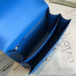 Replica Hermes Electric Blue Constance 24 Palladium Hardware Bag
