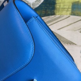 Replica Hermes Electric Blue Constance 24 Palladium Hardware Bag