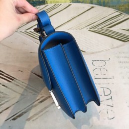 Replica Hermes Electric Blue Constance 24 Palladium Hardware Bag