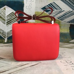 Replica Hermes Red Constance 24 Smooth Leather Bag