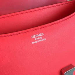 Replica Hermes Red Constance 24 Smooth Leather Bag