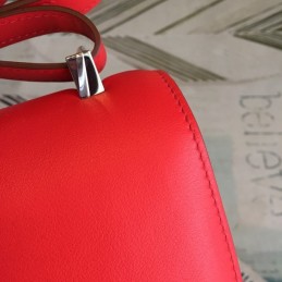 Replica Hermes Red Constance 24 Smooth Leather Bag