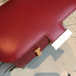 Replica Hermes Red Constance 24 Textured Leather Bag