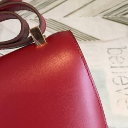 Replica Hermes Red Constance 24 Textured Leather Bag