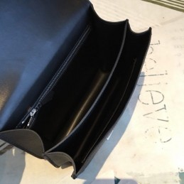 Replica Hermes White Black Constance 24 Palladium Hardware Bag