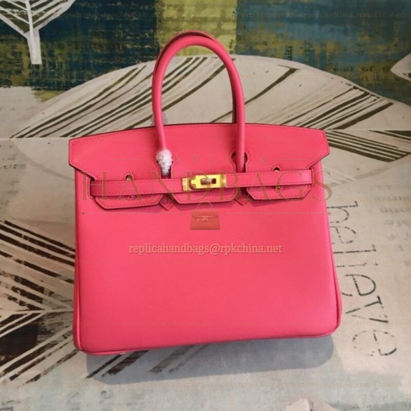 Replica Hermes Red Tan Birkin 25 Bag