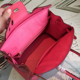Replica Hermes Red Tan Birkin 25 Bag