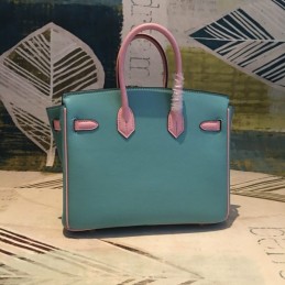 Replica Hermes Tan Teal Birkin 25 Bag