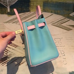Replica Hermes Tan Teal Birkin 25 Bag
