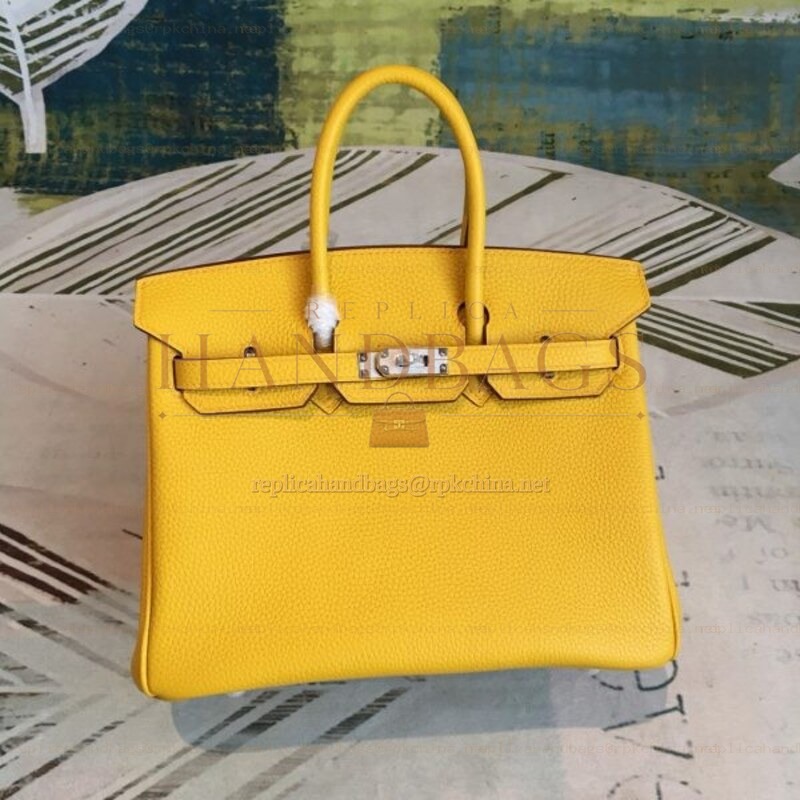 Replica Hermes Yellow Birkin 25 Bag