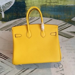 Replica Hermes Yellow Birkin 25 Bag