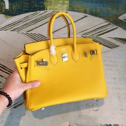 Replica Hermes Yellow Birkin 25 Bag