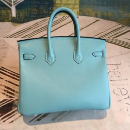 Replica Hermes Teal Tan Birkin 25 Bag