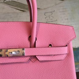 Replica Hermes Red Birkin 30 Textured Leather Bag