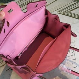 Replica Hermes Red Birkin 30 Textured Leather Bag
