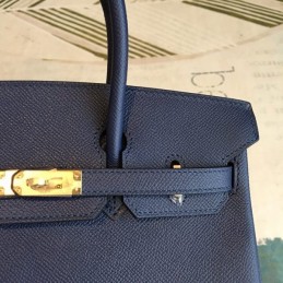 Replica Hermes Navy Birkin 30 Bag