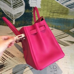 Replica Hermes Fuchsia Birkin 30 Palladium Hardware Bag
