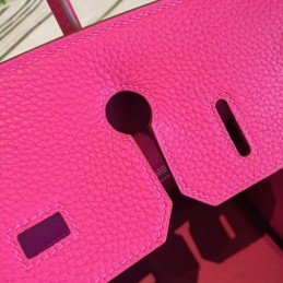Replica Hermes Fuchsia Birkin 30 Palladium Hardware Bag
