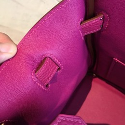Replica Hermes Fuchsia Birkin 30 Palladium Hardware Bag