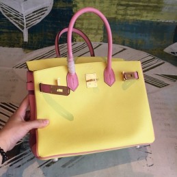 Replica Hermes Yellow Birkin 30 Bag