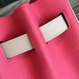 Replica Hermes Red Birkin 30 Contrast Stitch Bag