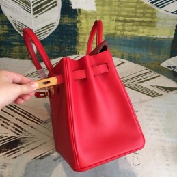 Replica Hermes Red Birkin 30 Gold Hardware Bag