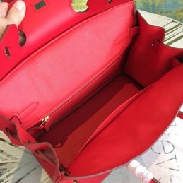 Replica Hermes Red Birkin 30 Gold Hardware Bag