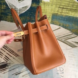 Replica Hermes Tan Birkin 30 Gold Hardware Bag