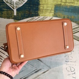 Replica Hermes Tan Birkin 30 Gold Hardware Bag