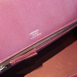 Replica Hermes Burgundy Birkin 30 Contrast Stitch Bag