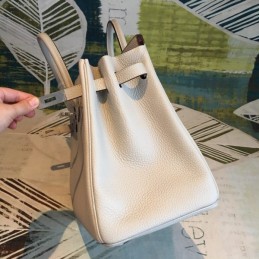 Replica Hermes White Birkin 35 Palladium Hardware Bag