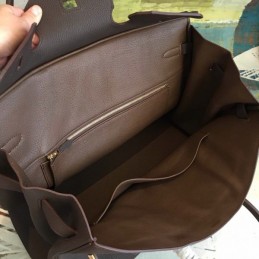 Replica Hermes Dark Brown Birkin 40 Gold Hardware Bag