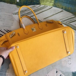 Replica Hermes Yellow Birkin 40 Gold Hardware Bag
