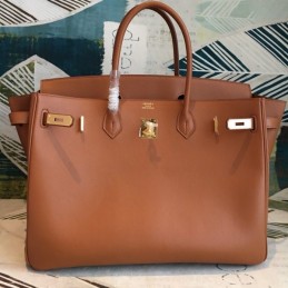 Replica Hermes Tan Birkin 40 Gold Hardware Bag