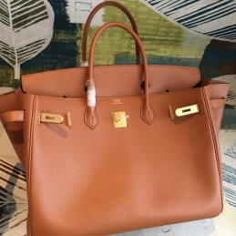 Replica Hermes Tan Birkin 40 Gold Hardware Bag
