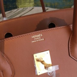 Replica Hermes Tan Birkin 40 Gold Hardware Bag