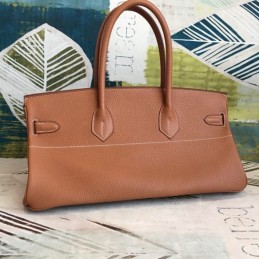 Replica Hermes Brown Birkin 42 Gold Hardware Bag