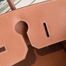 Replica Hermes Brown Birkin 42 Gold Hardware Bag