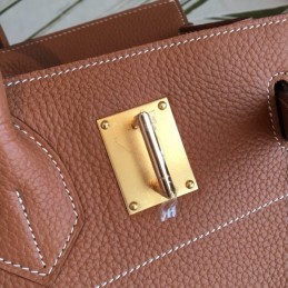 Replica Hermes Brown Birkin 42 Gold Hardware Bag