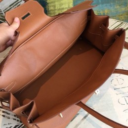 Replica Hermes Brown Birkin 42 Gold Hardware Bag