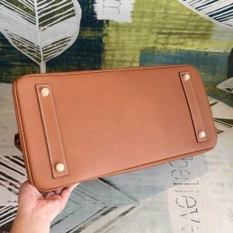 Replica Hermes Brown Birkin 42 Gold Hardware Bag