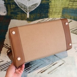 Replica Hermes Beige Brown Birkin 35 Bag
