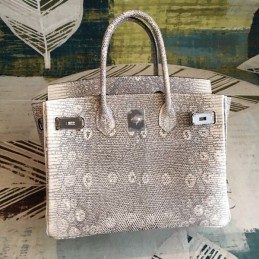 Replica Hermes Gray Monogram Print Birkin 30 Bag