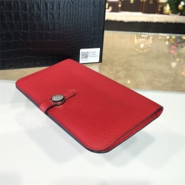 Replica Hermes Red Dogon Duo Wallet