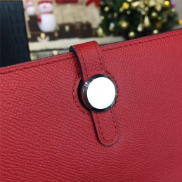 Replica Hermes Red Dogon Duo Wallet