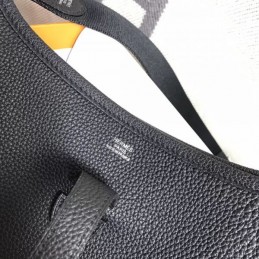 Replica Hermes Black Evelyne 29 Crossbody Bag