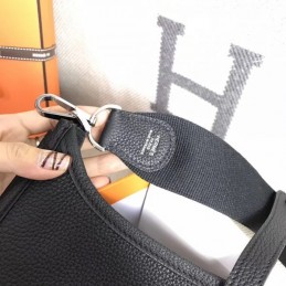 Replica Hermes Black Evelyne 29 Crossbody Bag