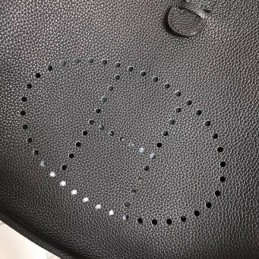 Replica Hermes Black Evelyne 29 Crossbody Bag